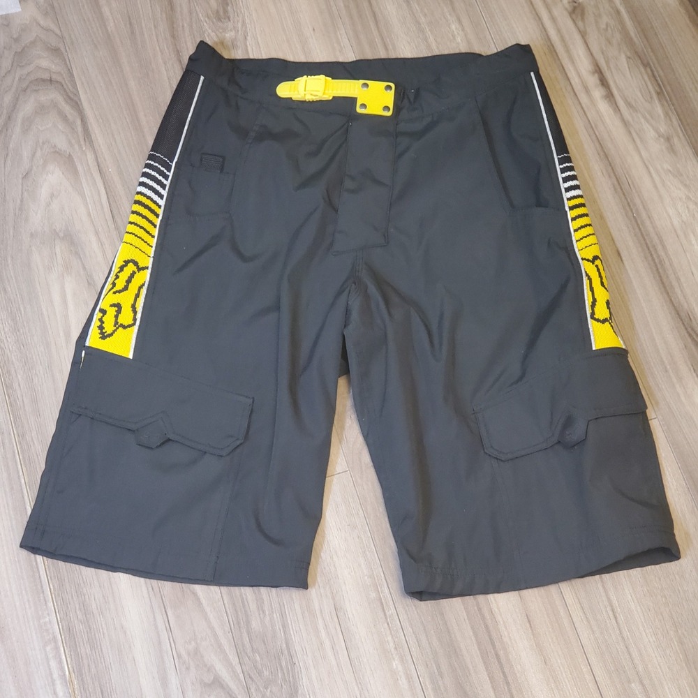 Fox Racing MTB Riding Shorts Sz 32 Ranger Style Ratcheting Waist Cargo Pockets